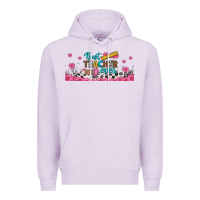 Lilac best teacher ever libbey glass Premium Hoodie - BundleAndBundleShop
