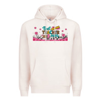 Pale Pink best teacher ever libbey glass Premium Hoodie - BundleAndBundleShop