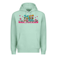Seafoam best teacher ever libbey glass Premium Hoodie - BundleAndBundleShop