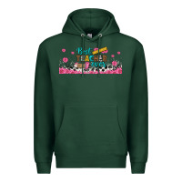 Sports Green best teacher ever libbey glass Premium Hoodie - BundleAndBundleShop