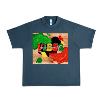 Midnight Navy juneteenth vibes Urban Heavy Tee - TumblerDesignByShophia