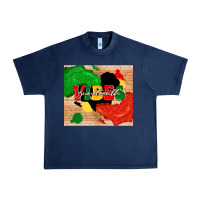 Navy juneteenth vibes Urban Heavy Tee - TumblerDesignByShophia