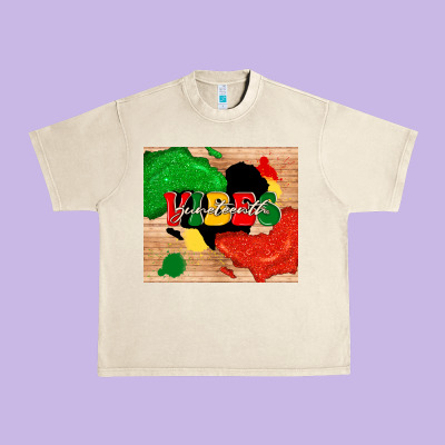 Juneteenth Vibes Urban Heavy Tee Designed By Tumblerdesignbyshophia