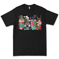 Black skeleton summer coffee cups Premium Tee - Jasminsmagicworld