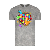 Cloud Rock Autism hearts Vintage Tee - NancyCooperArtShop