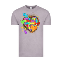 Vintage Zinc Autism hearts Vintage Tee - NancyCooperArtShop