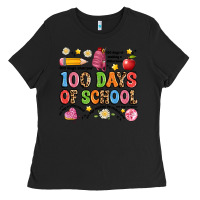 Black 100 days of school Ladies Tee - Artiststas