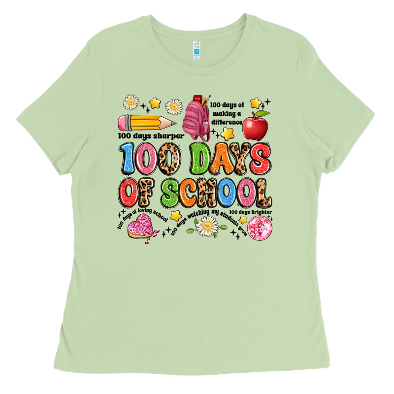 100 Days Of School Ladies Tee by Artiststas | Teevron