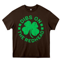 Chocolate Brown dibs on the redhead  st patricks day Heavy Core Tee - lanVoArt