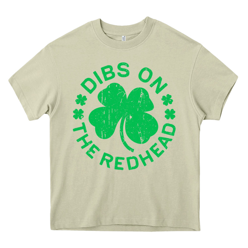 Dibs On The Redhead  St Patricks Day Heavy Core Tee by lanVoArt | Teevron