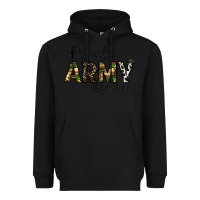 Black proud Army mom Heavyweight Hoodie - CowhideDigitalArt
