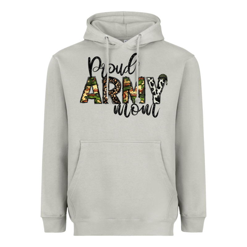 Proud Army Mom Heavyweight Hoodie by CowhideDigitalArt | Teevron
