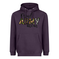 Plum proud Army mom Heavyweight Hoodie - CowhideDigitalArt