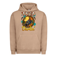 Pigment Burro western rodeo darlin' sunset sunflowers weapon Urban Hoodie - BarkalooDesign