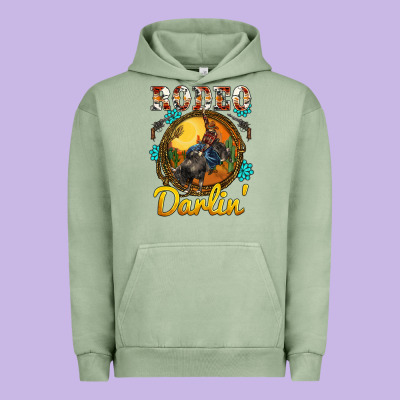 Western Rodeo Darlin' Sunset Sunflowers Weapon Urban Hoodie Designed By Barkaloodesign