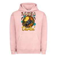 Pigment Salmon western rodeo darlin' sunset sunflowers weapon Urban Hoodie - BarkalooDesign