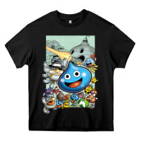 Black dragon quest slime print Heavy Core Tee - lanVoArt