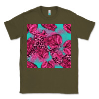 Army Green breast cancer seamless pattern Classic Tee - texasbilliewilder
