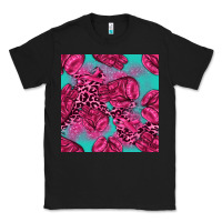 Black breast cancer seamless pattern Classic Tee - texasbilliewilder