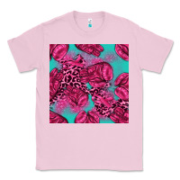 Bubblegum Pink breast cancer seamless pattern Classic Tee - texasbilliewilder