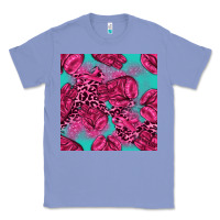 Colony Blue breast cancer seamless pattern Classic Tee - texasbilliewilder
