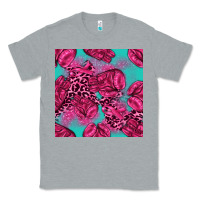 Heather Grey breast cancer seamless pattern Classic Tee - texasbilliewilder