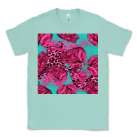 Seafoam breast cancer seamless pattern Classic Tee - texasbilliewilder