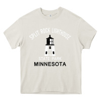 Cream Trending Split Rock Lighthouse Minnesota State Park Heavy Core Tee - lanVoArt
