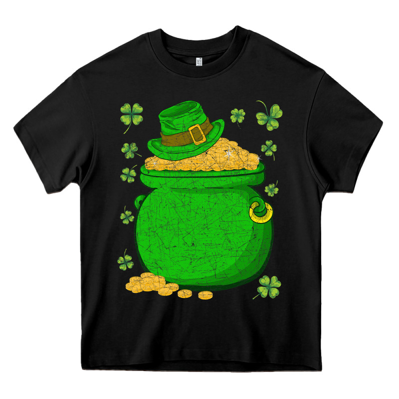 Ireland Leprechaun Hat Pot Of Gold Irish St Patricks Day Heavy Core Tee by lanVoArt | Teevron