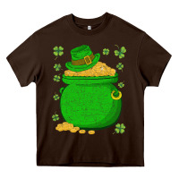 Chocolate Brown ireland leprechaun hat pot of gold irish st patricks day Heavy Core Tee - lanVoArt