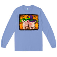 Colony Blue halloween pigs Long Sleeve Tee - Jasminsmagicworld