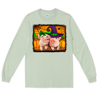 Matcha halloween pigs Long Sleeve Tee - Jasminsmagicworld