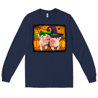 Navy halloween pigs Long Sleeve Tee - Jasminsmagicworld