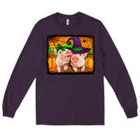 Plum halloween pigs Long Sleeve Tee - Jasminsmagicworld