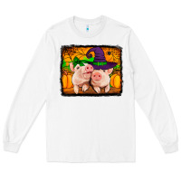 White halloween pigs Long Sleeve Tee - Jasminsmagicworld