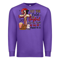 Purple let the field be joyful and all that is in it Premium Sweatshirt - Artiststas