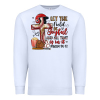White let the field be joyful and all that is in it Premium Sweatshirt - Artiststas