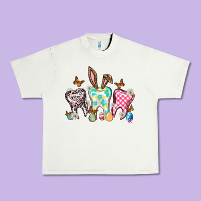 Happy Easter Day Teeth Urban Heavy Tee Designed By Howdyjamesfarm