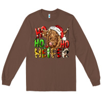 Chestnut ho ho ho heifer Long Sleeve Tee - CowGirlArtShop