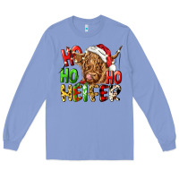 Colony Blue ho ho ho heifer Long Sleeve Tee - CowGirlArtShop