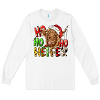 White ho ho ho heifer Long Sleeve Tee - CowGirlArtShop