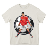 Cream cr7 soccer fan Heavy Core Tee - lanVoArt