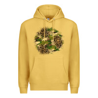 Antique Gold camouflage and leopard patch  2 Premium Hoodie - BundleAndBundleShop