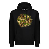 Black camouflage and leopard patch  2 Premium Hoodie - BundleAndBundleShop