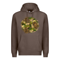 Coffee camouflage and leopard patch  2 Premium Hoodie - BundleAndBundleShop