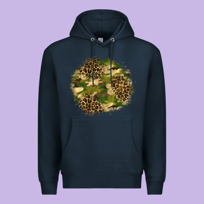 Camouflage And Leopard Patch  2 Premium Hoodie Designed By Bundleandbundleshop