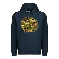 Navy camouflage and leopard patch  2 Premium Hoodie - BundleAndBundleShop