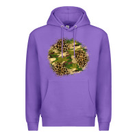 Purple camouflage and leopard patch  2 Premium Hoodie - BundleAndBundleShop