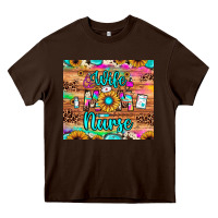 Chocolate Brown wife mom nurse Heavy Core Tee - JahusDesignShop