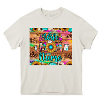 Cream wife mom nurse Heavy Core Tee - JahusDesignShop